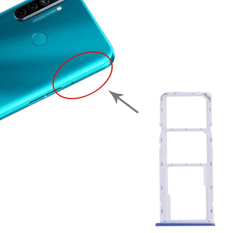 For OPPO Realme V5 5G SIM Card Tray + SIM Card Tray / Micro SD Card Tray (Black)