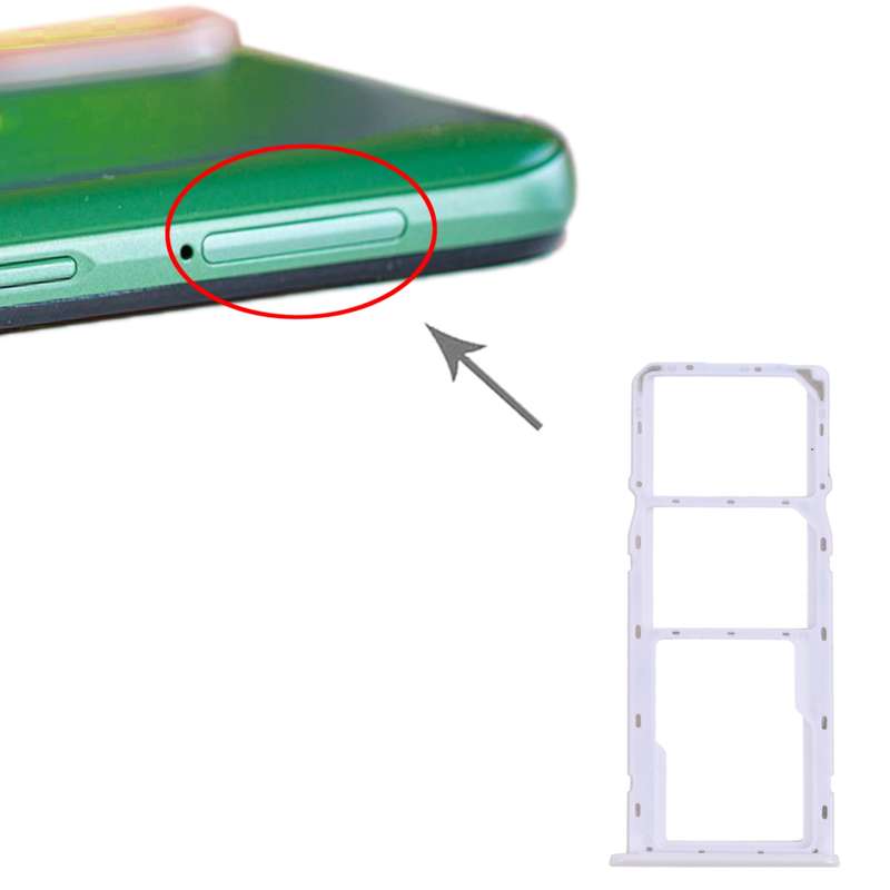 For OPPO Realme 6i / Realme Narzo 10 SIM Card Tray + SIM Card Tray + Micro SD Card Tray (Green)