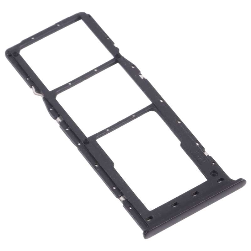 For OPPO Realme 6 Pro RMX2061, RMX2063 SIM Card Tray + SIM Card Tray + Micro SD Card Tray (Black)