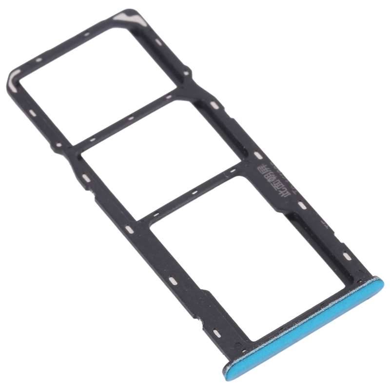 For OPPO Realme C3 RMX2027, RMX2020, RMX2021 SIM Card Tray + SIM Card Tray + Micro SD Card Tray (Bl