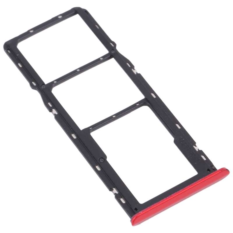 For OPPO Realme C3 RMX2027, RMX2020, RMX2021 SIM Card Tray + SIM Card Tray + Micro SD Card Tray (Bl