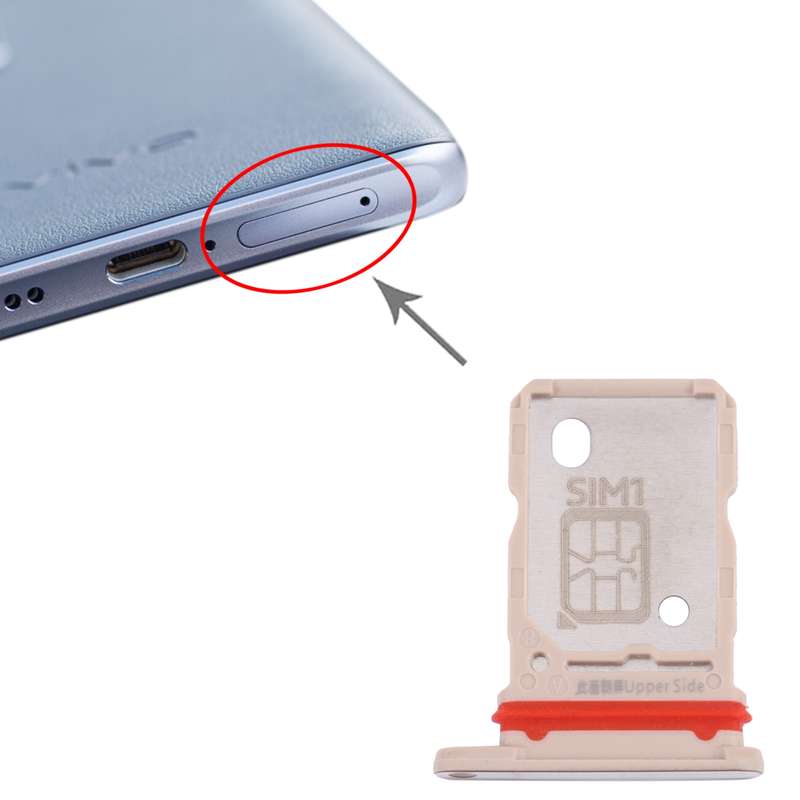 For vivo X60 Pro / X60 V2045 V2046 SIM Card Tray + SIM Card Tray (Black)