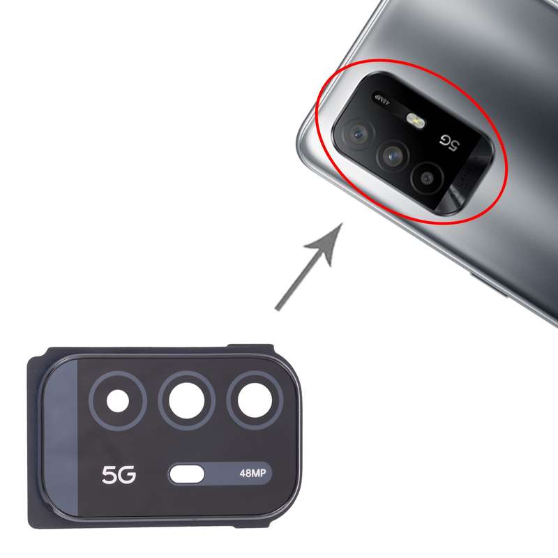 For OPPO A95 PELM00 Camera Lens Cover (Black)