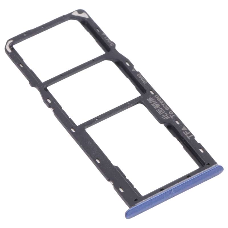 For OPPO Realme 7 (Global) SIM Card Tray + SIM Card Tray + Micro SD Card Tray (Blue)