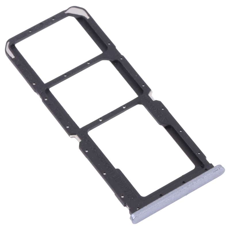 For OPPO A55 PEMM00, PEMM20, PEMT00, PEMT20 SIM Card Tray + SIM Card Tray + Micro SD Card Tray (Bla