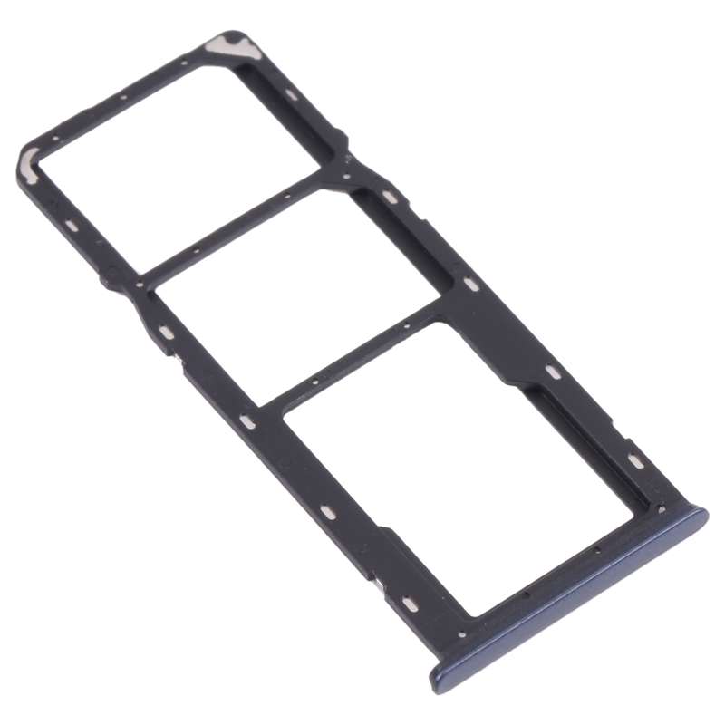For OPPO A15 CPH2185 SIM Card Tray + SIM Card Tray + Micro SD Card Tray (Blue)