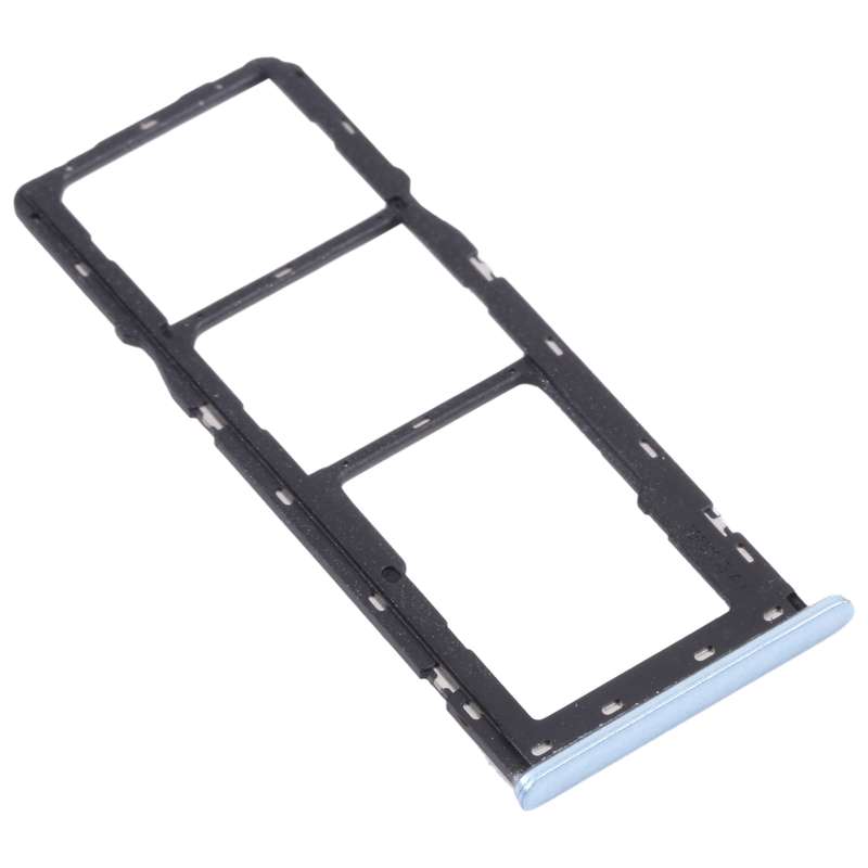 For OPPO A15 CPH2185 SIM Card Tray + SIM Card Tray + Micro SD Card Tray (Blue)