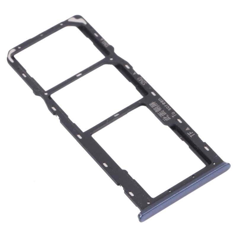 For OPPO A35 CPH2179 SIM Card Tray + SIM Card Tray + Micro SD Card Tray (Black)