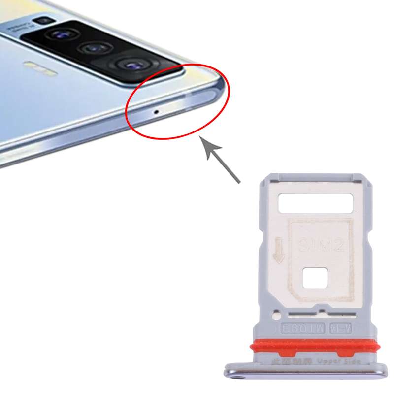 For vivo S9e SIM Card Tray + SIM Card Tray (Black)