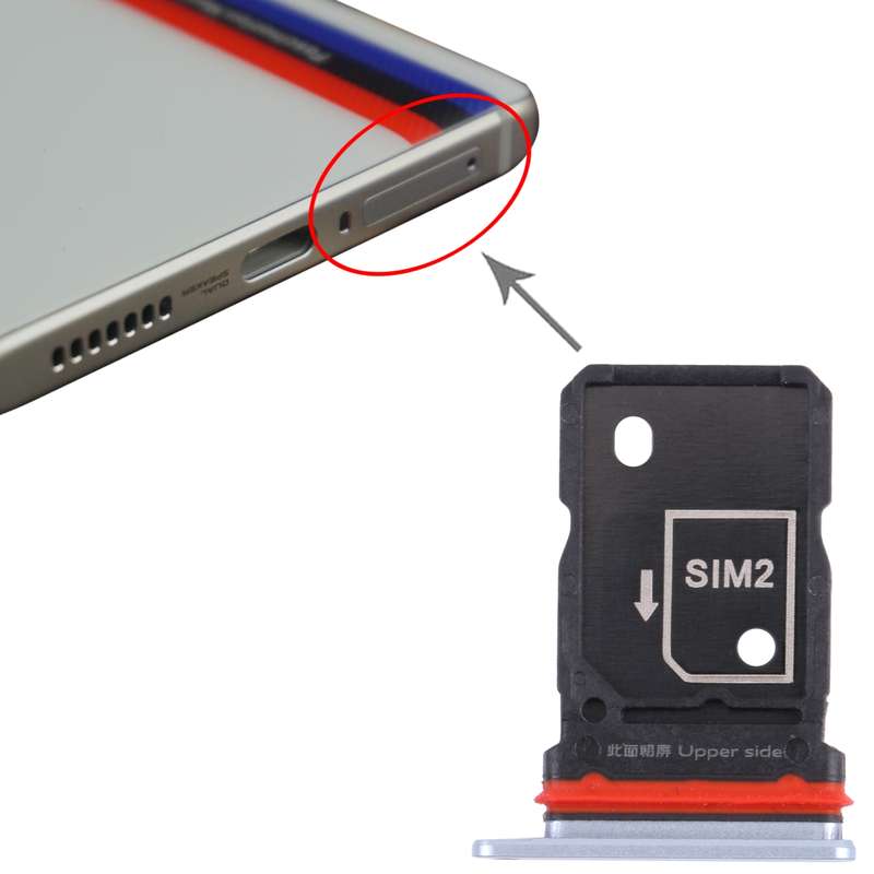 For Vivo iQOO 7 V2049A, I2009 SIM Card Tray + SIM Card Tray (Black)