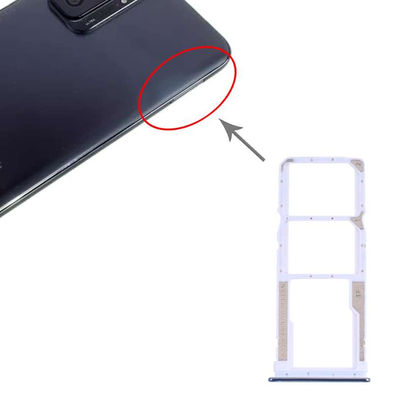 SIM Card Tray + SIM Card Tray + Micro SD Card Tray for Xiaomi Redmi Note 10 4G / Redmi Note 10S M210