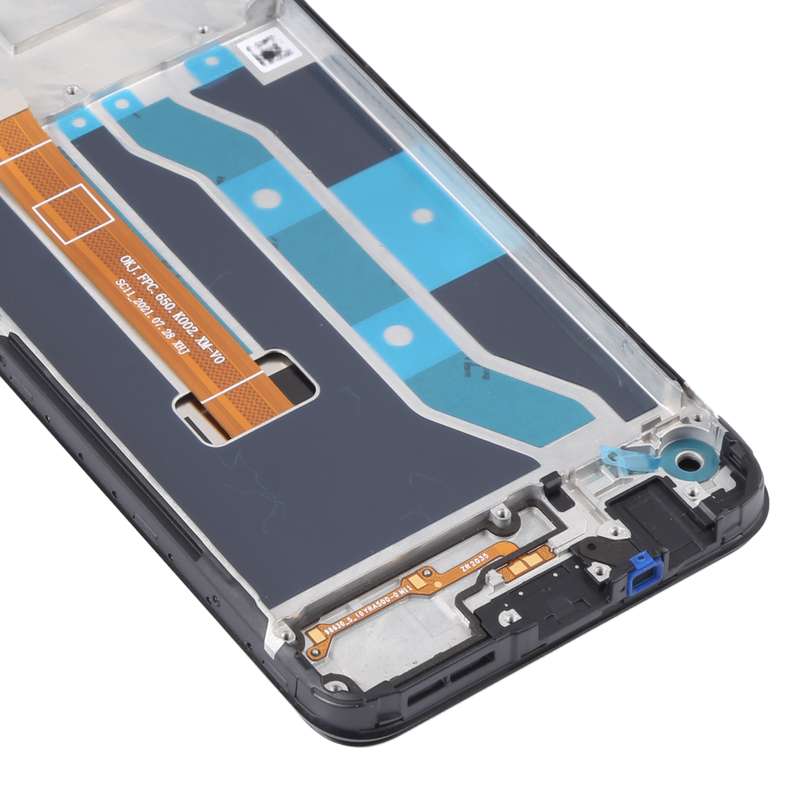 Original LCD Screen and Digitizer Full Assembly With Frame for OPPO Realme C15 RMX2180(Standard Vers