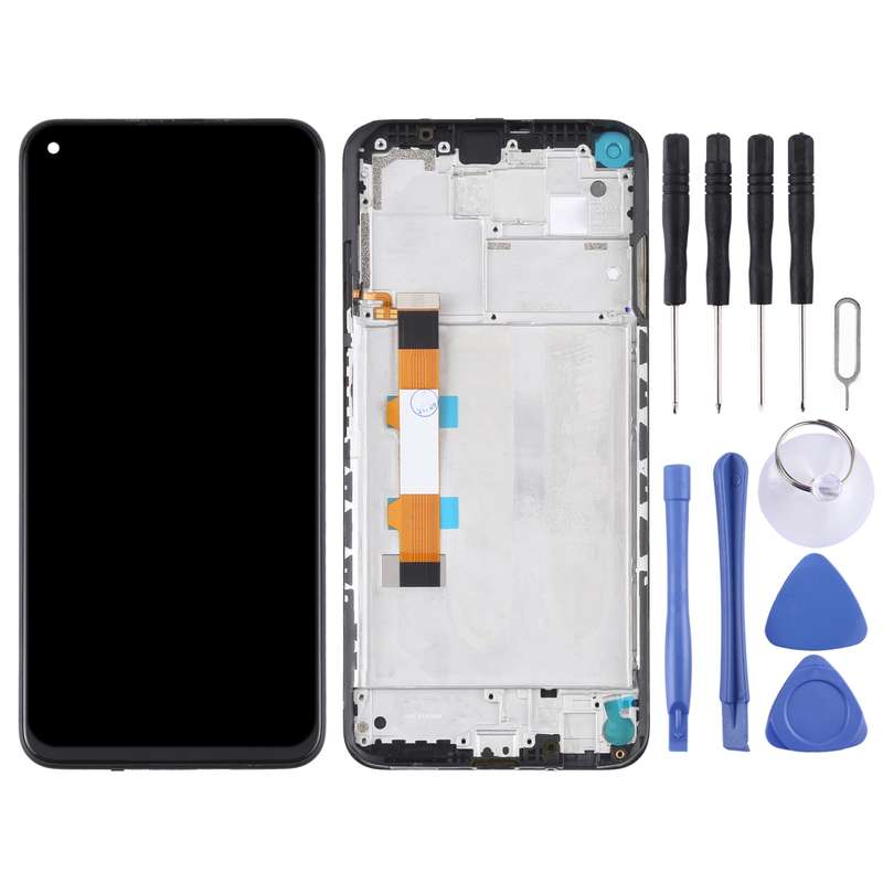 Original LCD Screen and Digitizer Full Assembly With Frame for Xiaomi Redmi Note 9 5G / Redmi Note 9