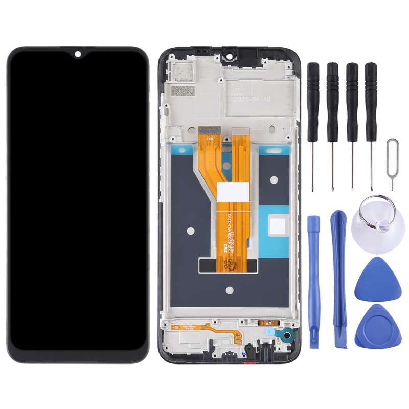 Original LCD Screen and Digitizer Full Assembly With Frame for OPPO Realme C20 / Realme C21 / Realme