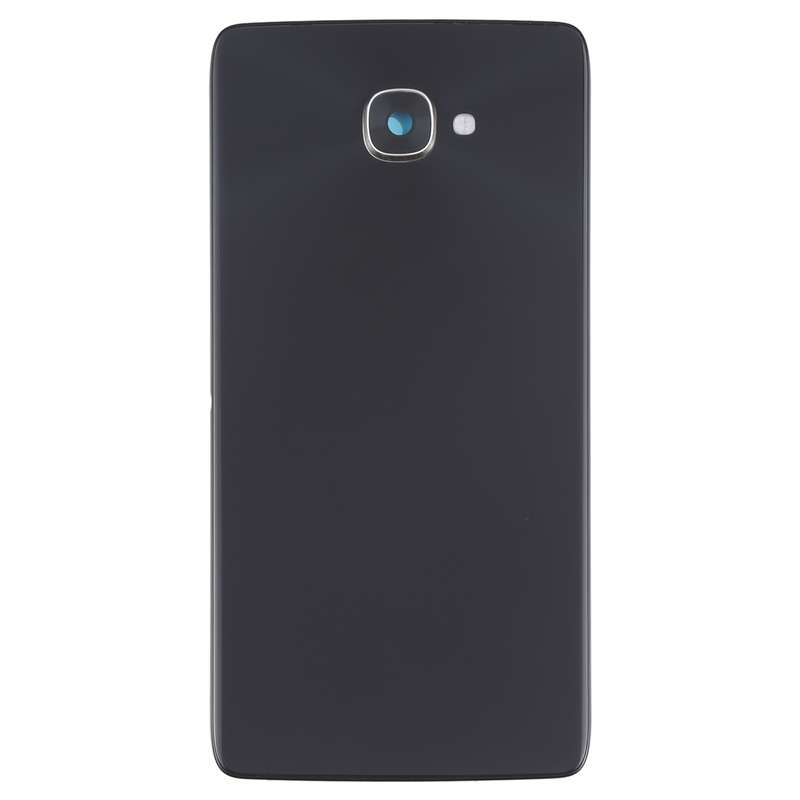 For Alcatel One Touch Idol 4s OT6070 6070K 6070Y 6070 Glass Battery Back Cover (Black)