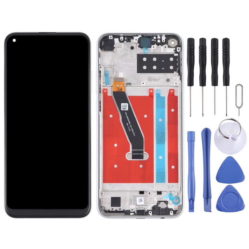 OEM LCD Screen for Honor Play 4T Digitizer Full Assembly With Frame(Black)