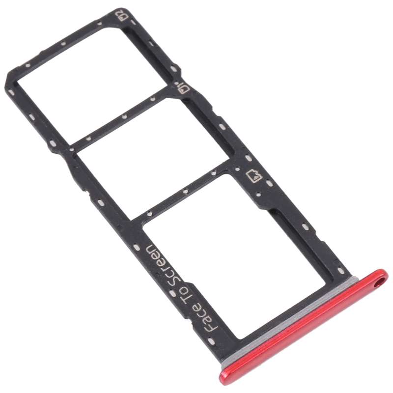 For ZTE Blade V40 Vita SIM Card Tray + SIM Card Tray + Micro SD Card Tray (Blue)