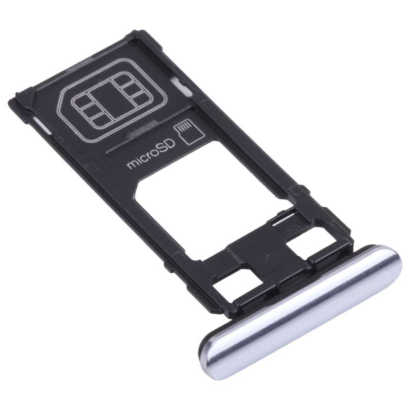 SIM Card Tray + Micro SD Card Tray for Sony Xperia 1 / Xperia XZ4 (Black)