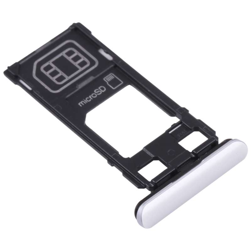 SIM Card Tray + Micro SD Card Tray for Sony Xperia 1 / Xperia XZ4 (Black)