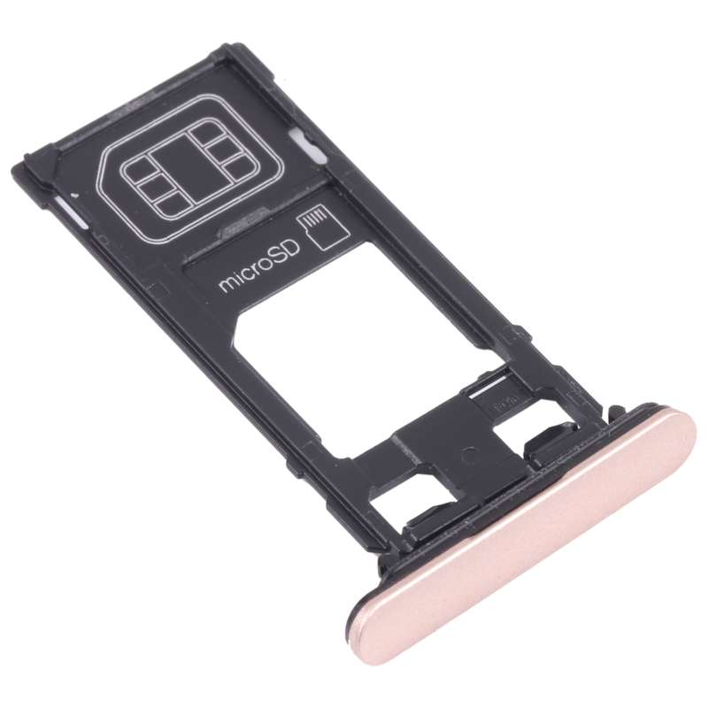 SIM Card Tray + Micro SD Card Tray for Sony Xperia X Performance (Gold)