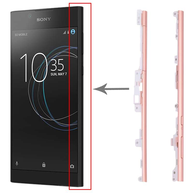 1 Pair Side Part Sidebar For Sony Xperia L1(Pink)