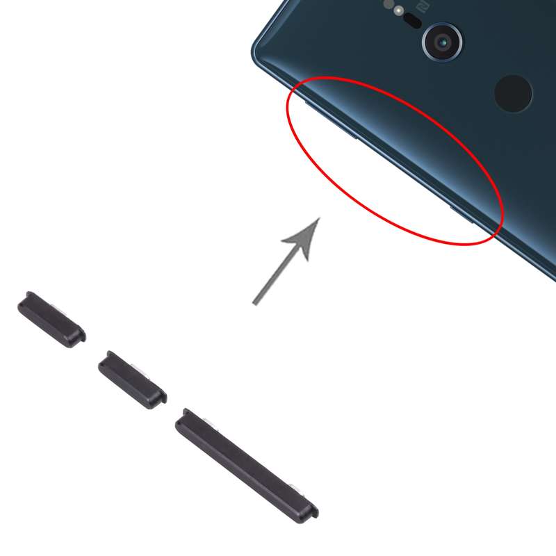 Power Button and Volume Control Button for Sony Xperia 5 (Silver)