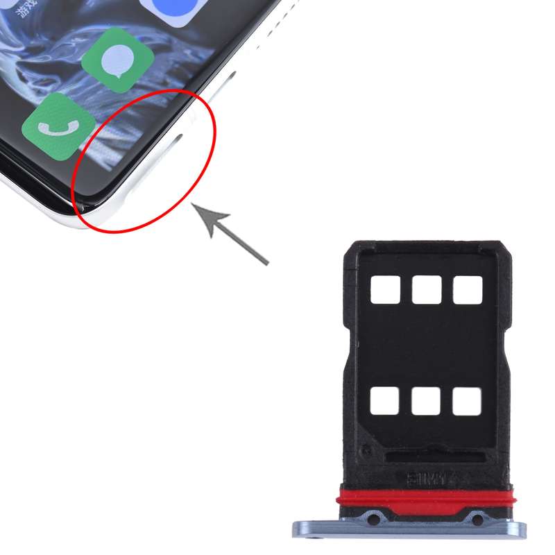 For Meizu 18 Pro SIM Card Tray + SIM Card Tray (Grey)