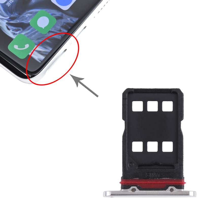 For Meizu 18 Pro SIM Card Tray + SIM Card Tray (Grey)