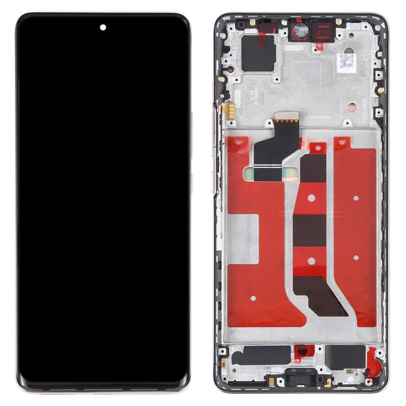 Original OLED LCD Screen for Honor 50 Digitizer Full Assembly with Frame(Black)