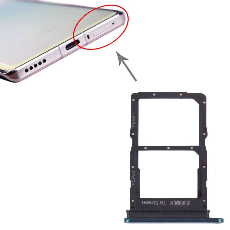 SIM Card Tray + SIM Card Tray for Huawei Nova 8 (Silver)