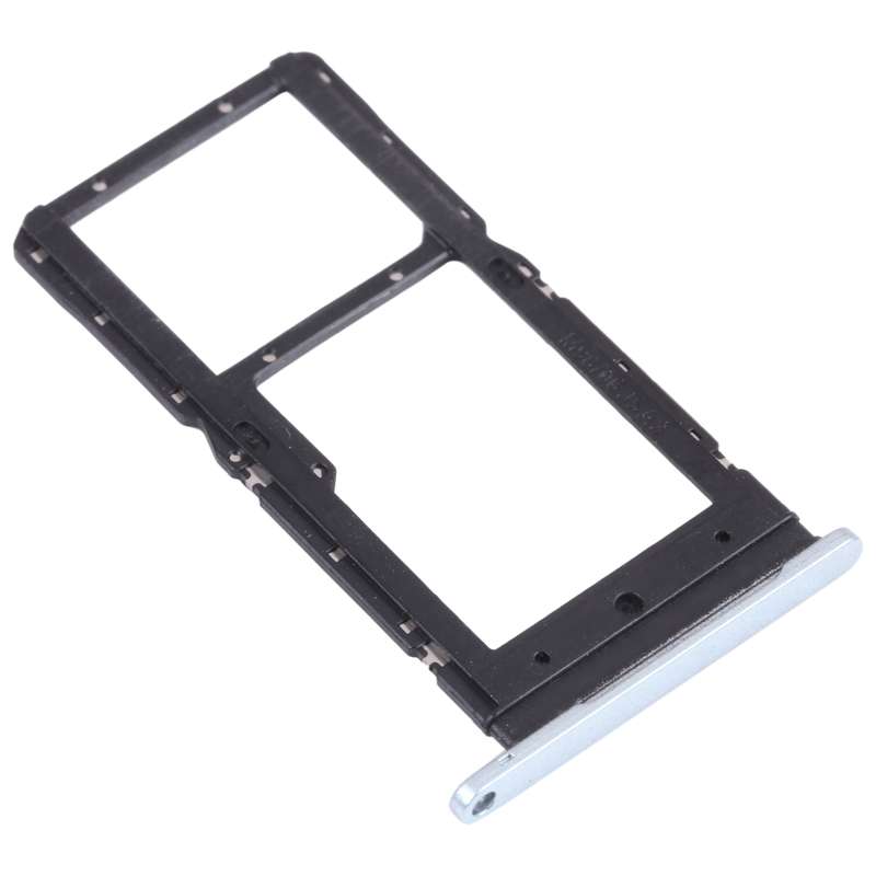 SIM Card Tray + SIM Card Tray / Micro SD Card Tray for Honor play 5T (Black)