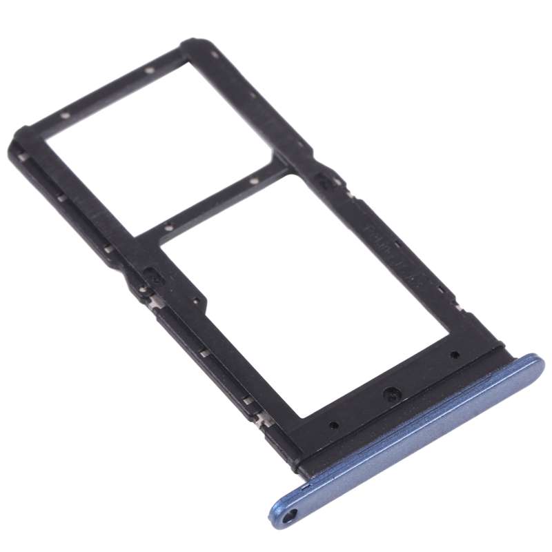 SIM Card Tray + SIM Card Tray / Micro SD Card Tray for Honor play 5T (Black)