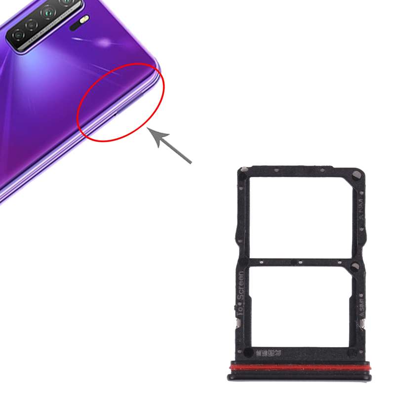 SIM Card Tray + NM Card Tray for Huawei nova 7 SE 5G Youth (Blue)