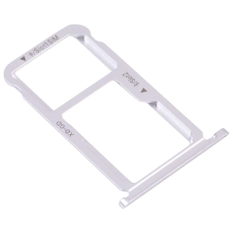 SIM Card Tray + SIM Card Tray / Micro SD Card Tray for Honor 9X Lite (Silver)