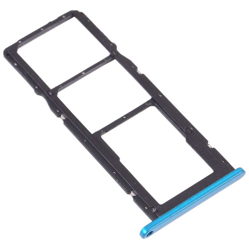 SIM Card Tray + SIM Card Tray + Micro SD Card Tray for Honor 9A(Blue)