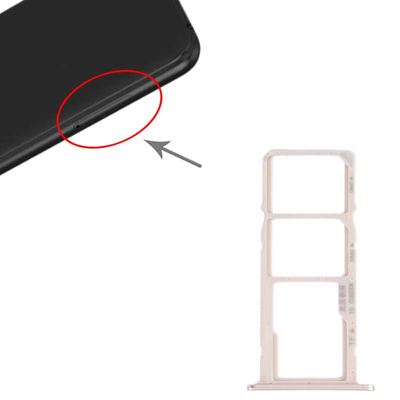 SIM Card Tray + SIM Card Tray / Micro SD Card Tray for Huawei P Smart (2019)(Purple)