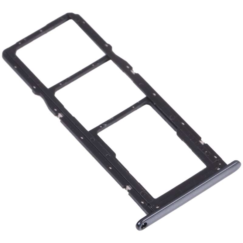SIM Card Tray + SIM Card Tray + Micro SD Card Tray for Huawei Y6 Prime (2018) (Black)