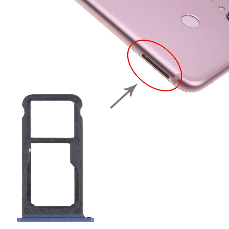 SIM Card Tray + SIM Card Tray / Micro SD Card Tray for Honor Play(Purple)