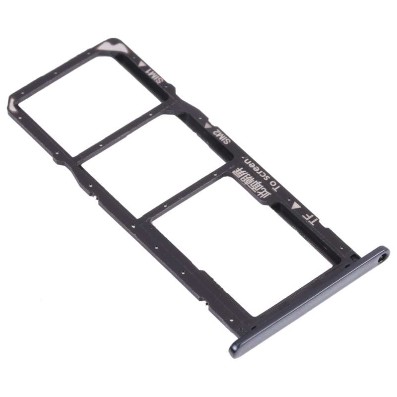 SIM Card Tray + SIM Card Tray + Micro SD Card Tray for Huawei Enjoy 8e (Black)