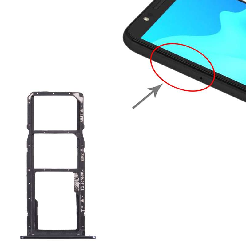 SIM Card Tray + SIM Card Tray + Micro SD Card Tray for Honor 7A Pro (Silver)