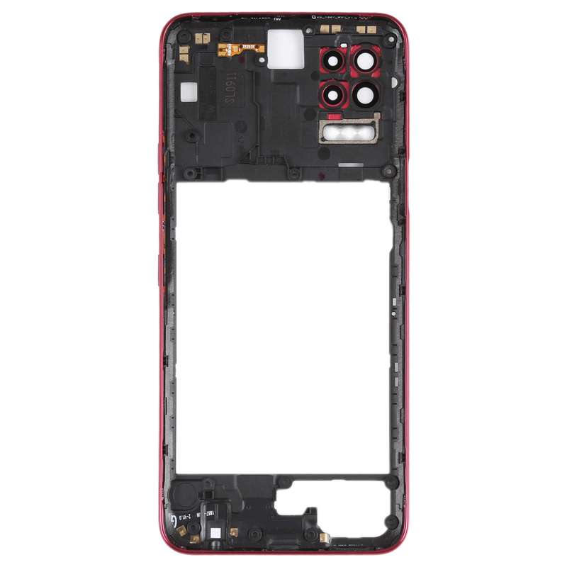 Middle Frame Bezel Plate for LG Q52 / K62 (Red)