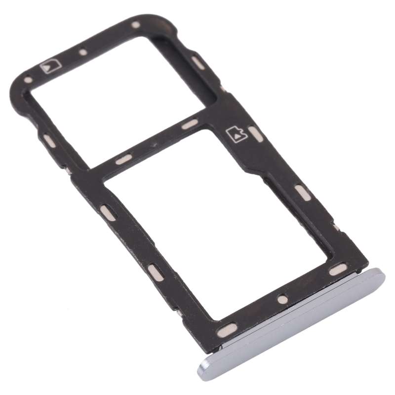 SIM Card Tray + Micro SD Card Tray for ZTE Blade V9 (Grey)