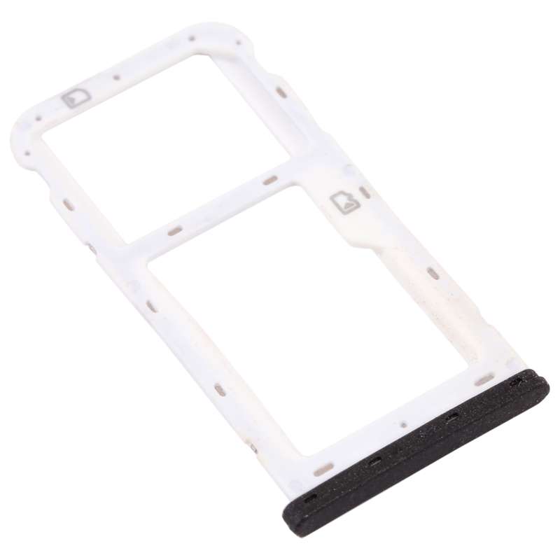 SIM Card Tray + SIM Card Tray / Micro SD Card Tray for ZTE Blade V9 Vita (Black)