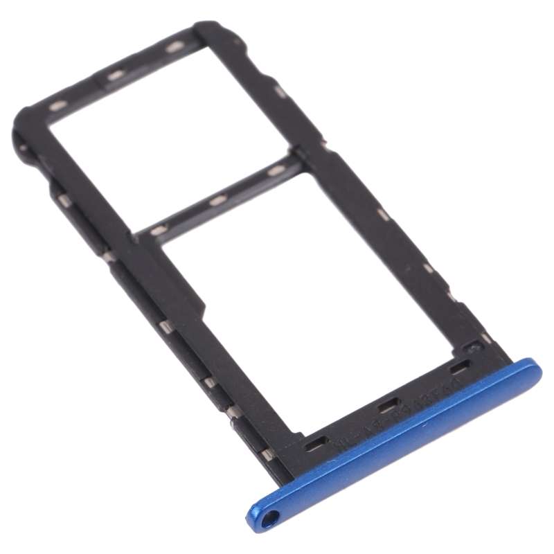 SIM Card Tray + Micro SD Card Tray for ZTE Blade A51 (Blue)