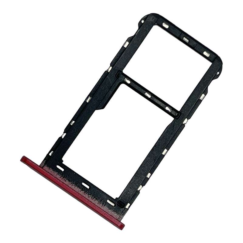 SIM Card Tray + Micro SD Card Tray for ZTE Blade A51 (Red)