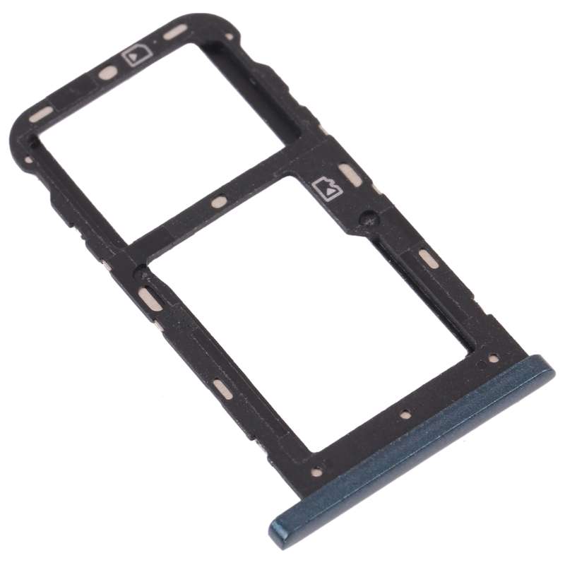 SIM Card Tray + SIM Card Tray / Micro SD Card Tray for ZTE Blade V10 Vita (Black)