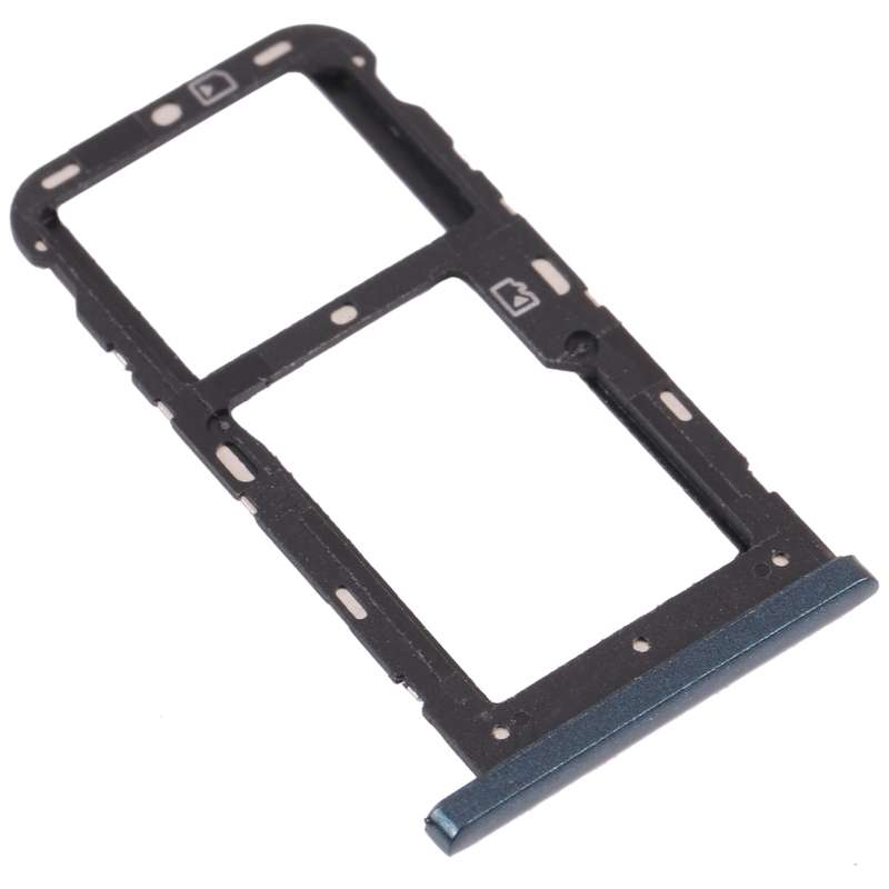 SIM Card Tray + SIM Card Tray / Micro SD Card Tray for ZTE Blade V10 Vita (Black)