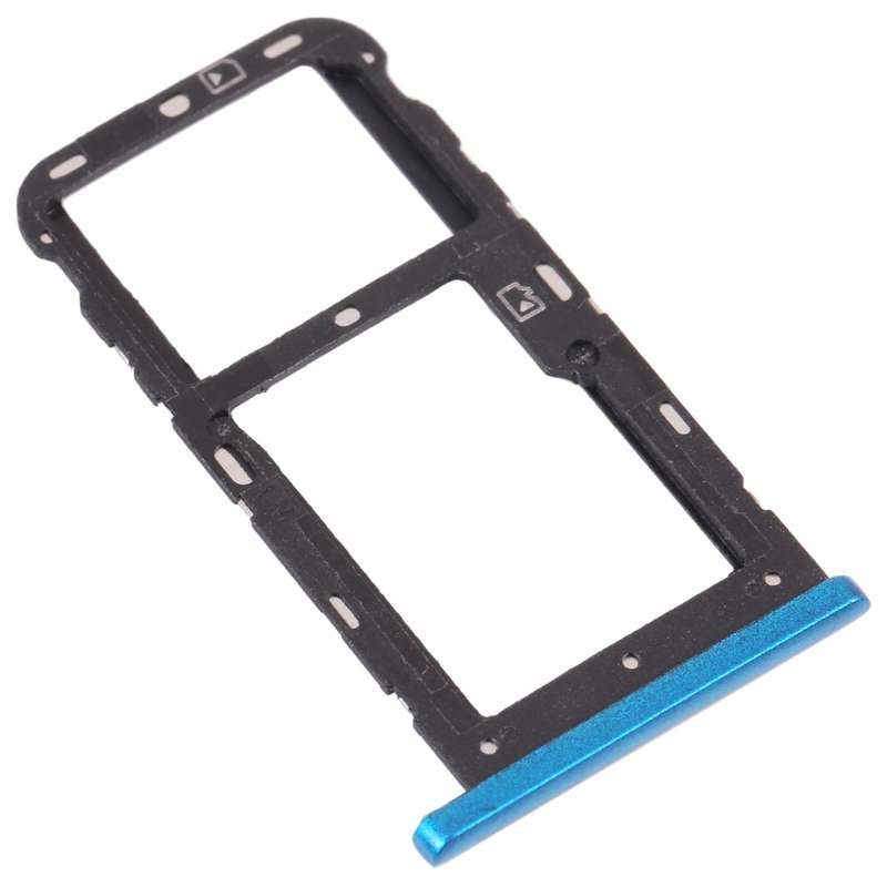SIM Card Tray + SIM Card Tray / Micro SD Card Tray for ZTE Blade V10 Vita (Black)