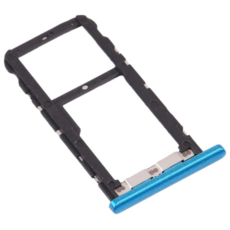 SIM Card Tray + SIM Card Tray / Micro SD Card Tray for ZTE Blade V10 Vita (Black)