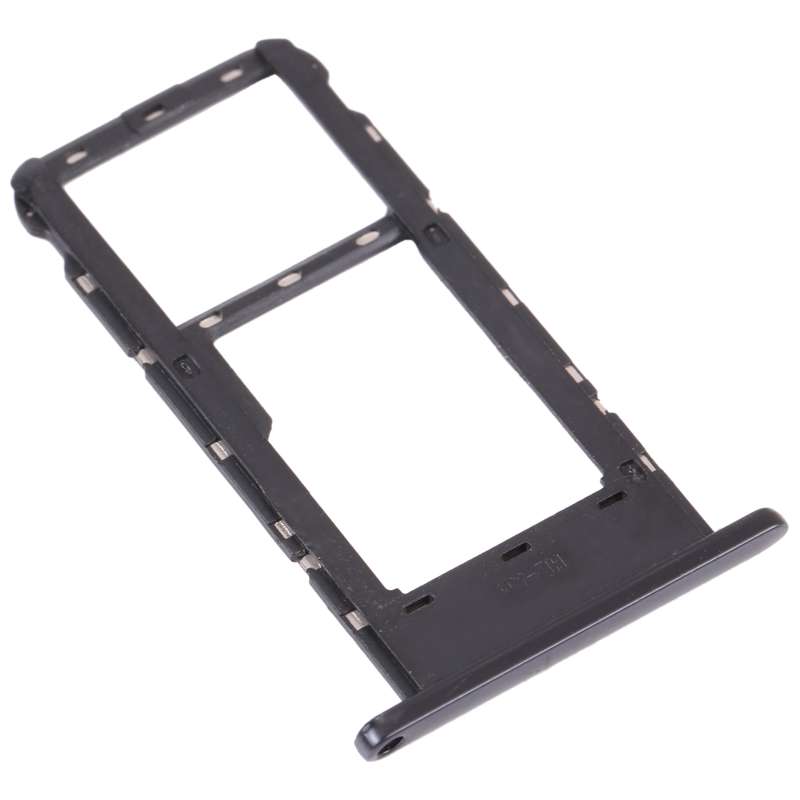 SIM Card Tray + Micro SD Card Tray for ZTE Blade V2020 Smart (Black)